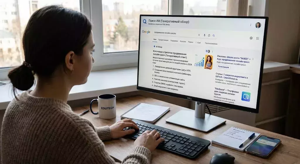 Продвижение образовательной платформы в нейросетях