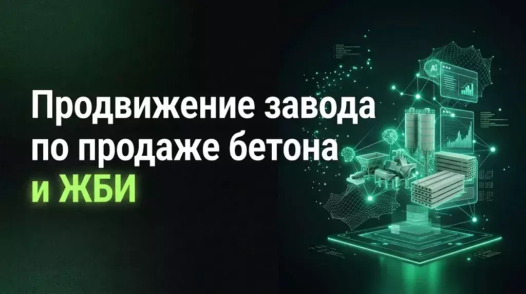 Продвижение завода по продаже бетона и ЖБИ